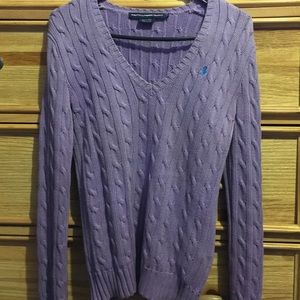 Authentic Polo Ralph Lauren V-Neck Cable Sweater