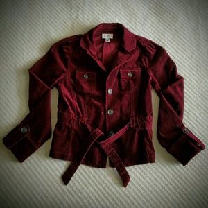 Burgundy corduroy Loft jacket
