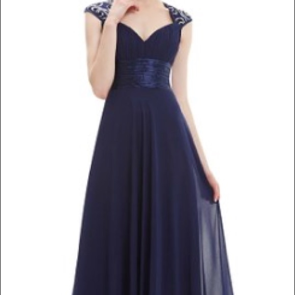 💗 Elegant Navy Gown 💗