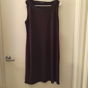 Brown beaded dress