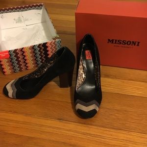 Missoni for Target suede pumps