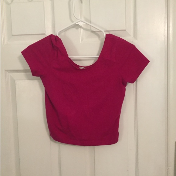 Maroon crop top