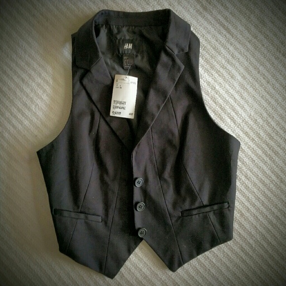 Black dress vest - women's