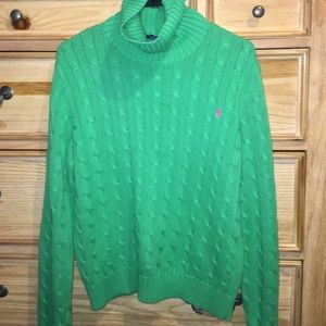 Green Polo Ralph Lauren Sport Turtleneck