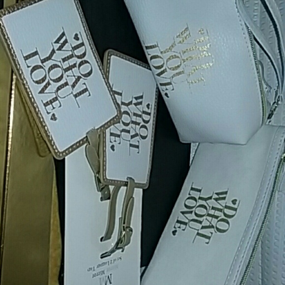 "Do what you love" bags and tags