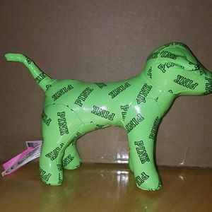 VS PINK lime green dog