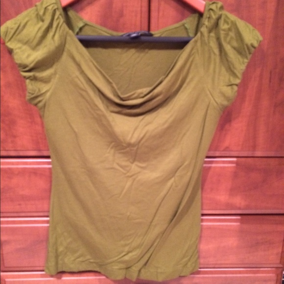 Olive jewel tone blouse
