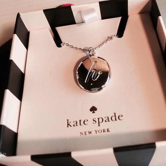 Kate Spade Monogrammed Initial Locket Necklace - H - Picture 2 of 3