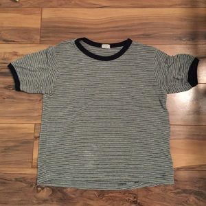 J Galt striped crop top