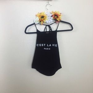 Brandy Melville:  C'est la vie Halter Top