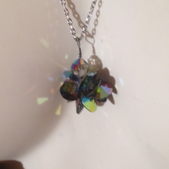 Sterling Silver Fireburst Necklace - Picture 2 of 4