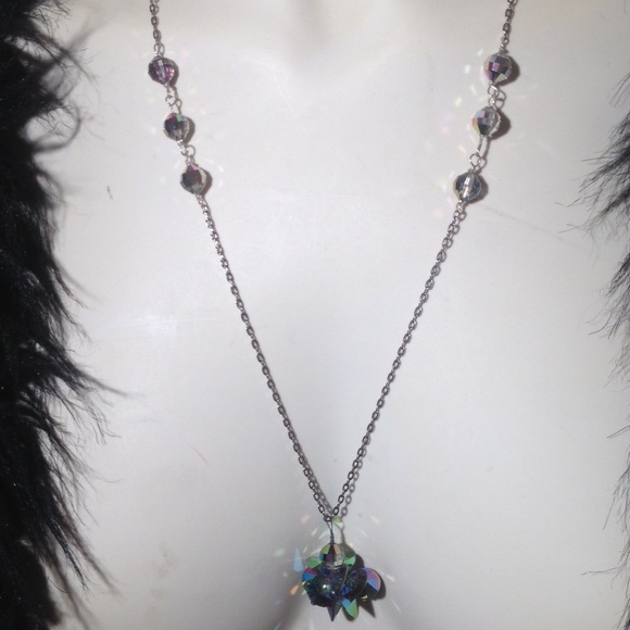 Sterling Silver Fireburst Necklace - Picture 3 of 4
