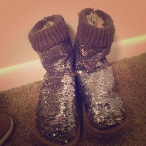 Victoria's Secret PINK sequin Booties