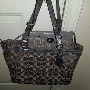 Medium-sized coach purse and wallet