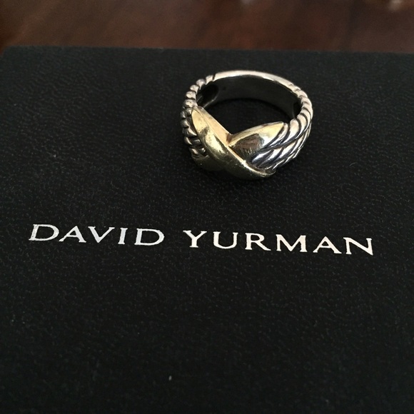 Authentic David Yurman cable X ring