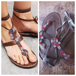 Free People Henley Beaded Sandal