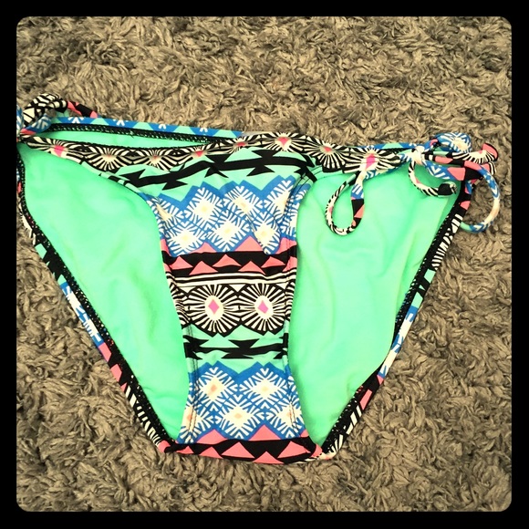 Tribal print and Aztec bathing suit bottoms