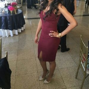 Burgundy Bodycon