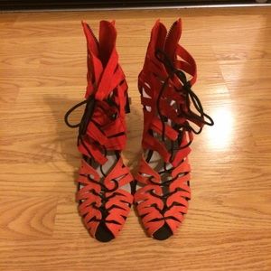 New Zara lace up heels 6.5 37