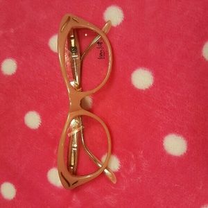 L'wren Scott cateye rx glasses blush pink