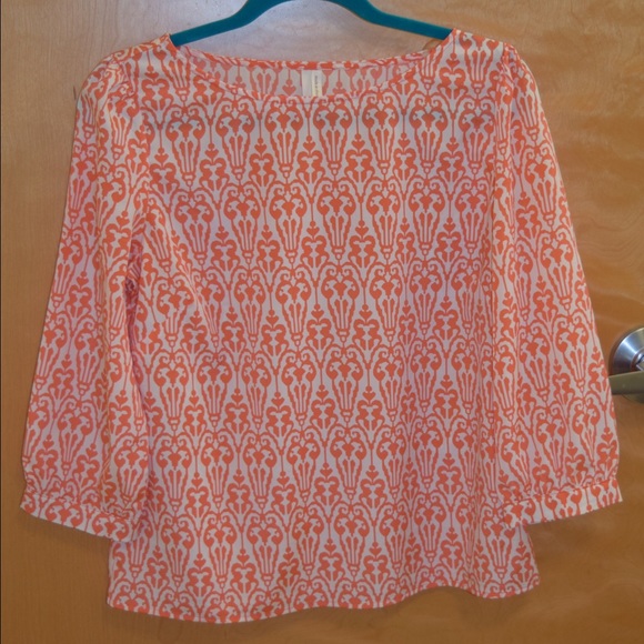 3/4 sleeve printed blouse