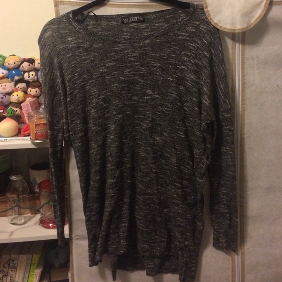 Long marbled grey top from cotton on