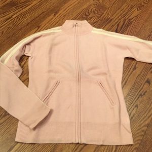 Juicy Couture pink cashmere zip sweatshirt