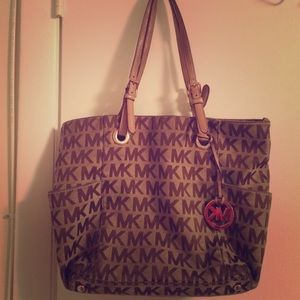 Michael Kors Logo Canvas tote