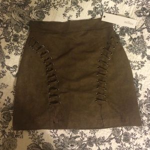 LF Millau Suede Skirt