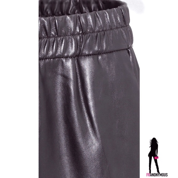 Black Leather Pants - Picture 2 of 4