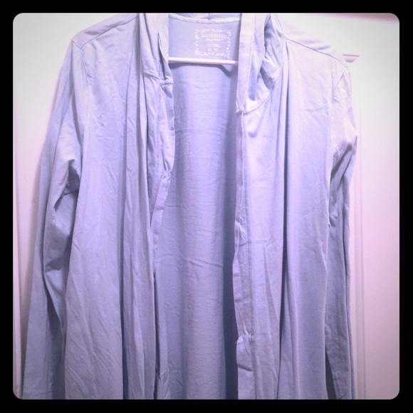 Motherhood hooded lightweight robe with tie