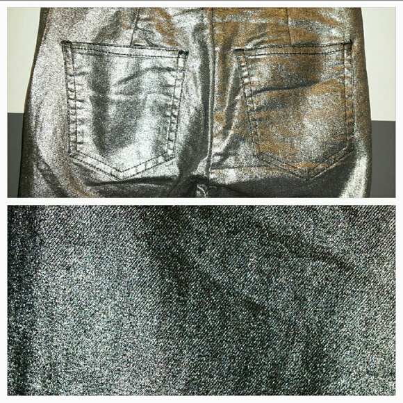 🆕 Metallic Silver Pants NWOT - Picture 4 of 4