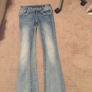 Size 24 boot cut Miss Me jeans!