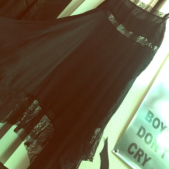 Free People black lace dress - Picture 1 of 4