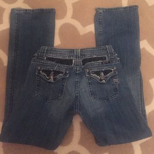 30 x 32 miss me jeans black rhinestone nice
