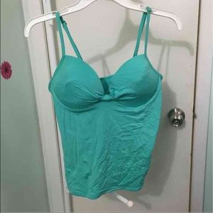 New mint green tankini