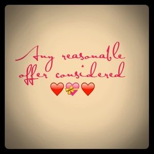Any reasonable offer considered 💝❤️💝