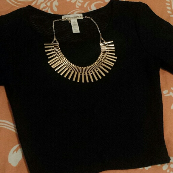 🚫 SOLD 🚫 Gold statement necklace - Picture 1 of 2