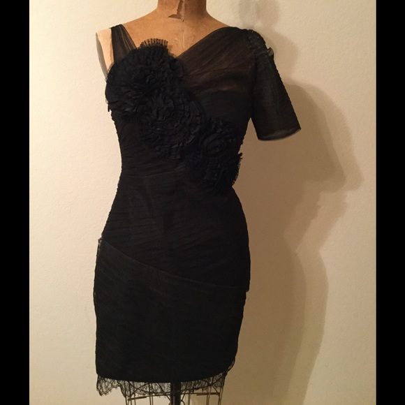 BCBGMaxAzria Dresses & Skirts - BCBGMaxAzria Black Cocktail Dress