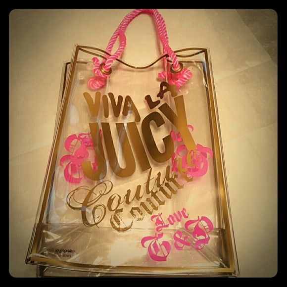 Juicy Couture Handbags - JUST REDUCED!! Juicy Couture Plastic Travel Bag