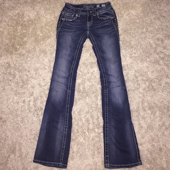 dark wash boot cut miss me jeans