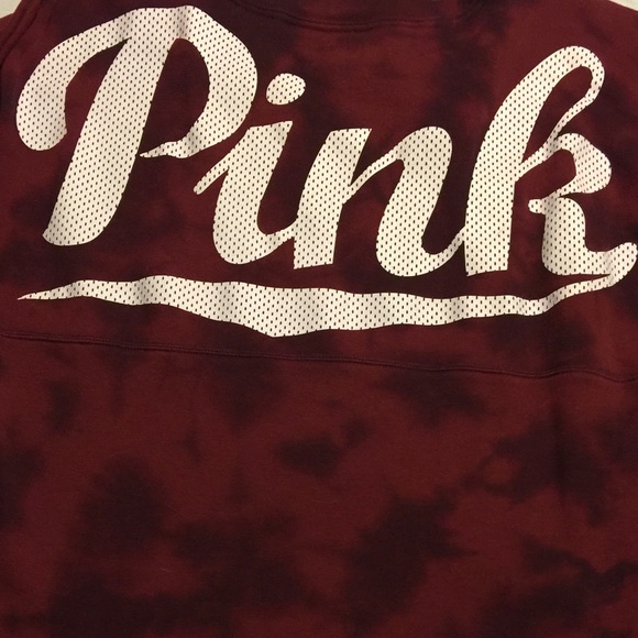PINK tie dye crew
