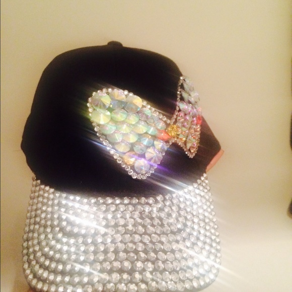 Cute Rhinestone baseball cap!