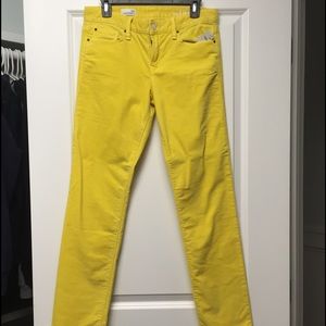NWT Gap corduroy yellow jeans
