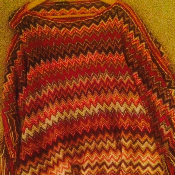 Multi color Poncho