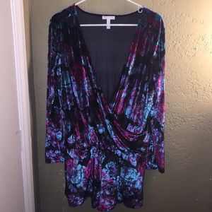 Nordstroms Leith Velvet Romper