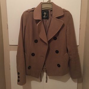 H&M tan pea coat