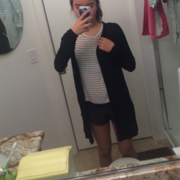 Black Long Cardigan