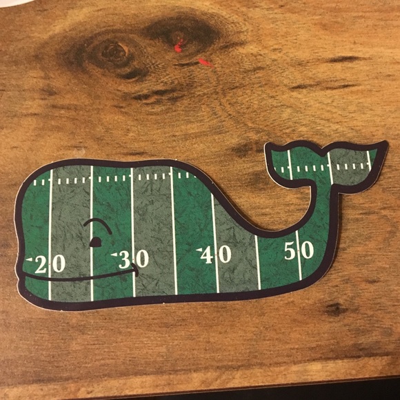 Authentic vineyard vines football sticker