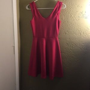 Hot pink dress